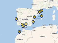Mapa plavby