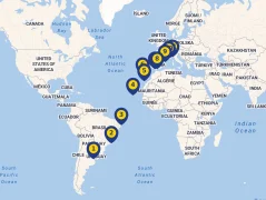Mapa plavby