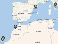Mapa plavby