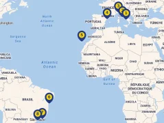 Mapa plavby